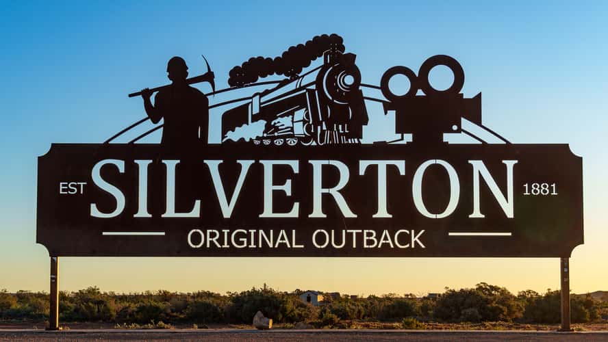 Silverton Name Board. New South Wales.