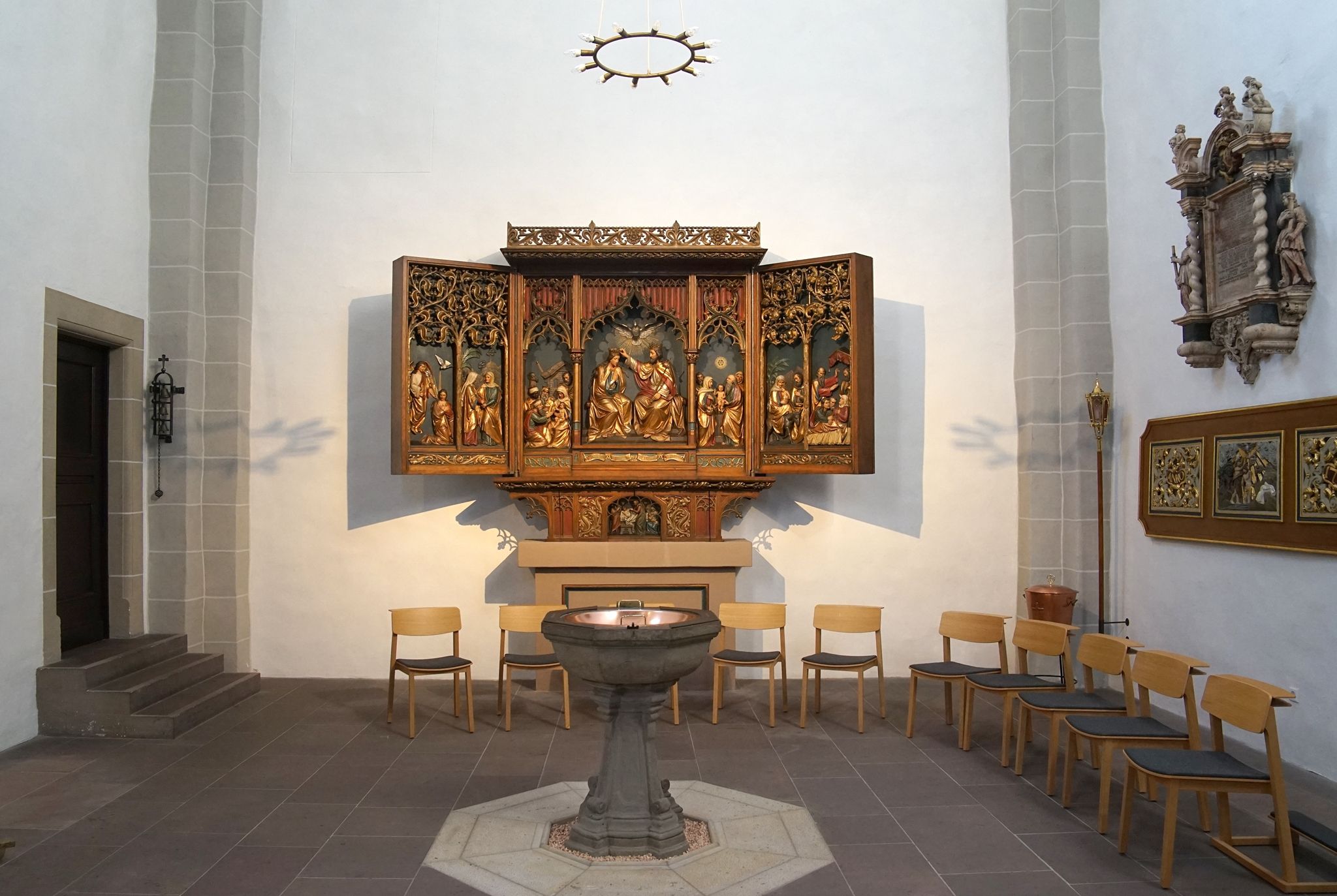 Stadtkirche St. Ulrich interior, Germany