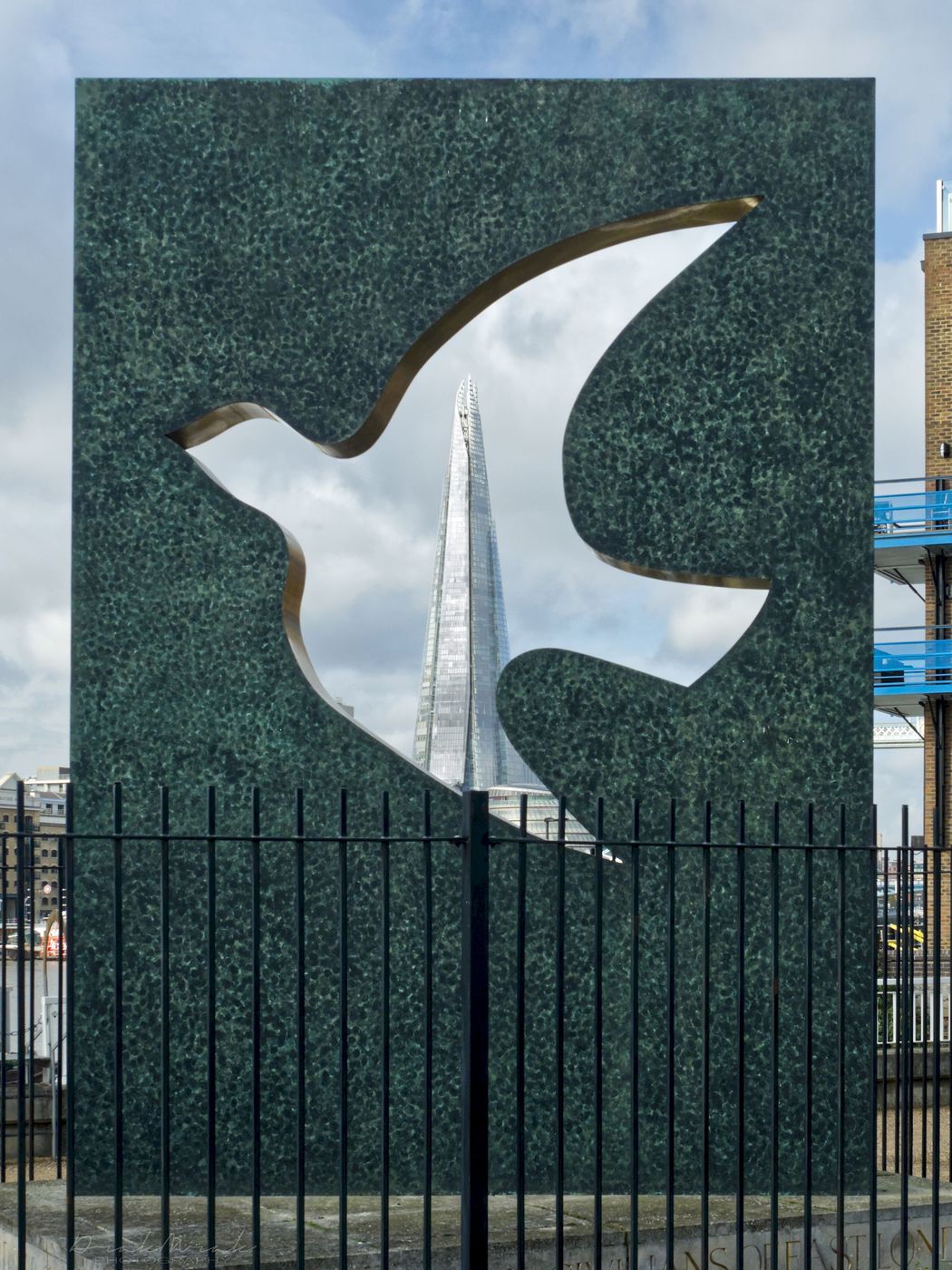 The Blitz Memorial and The Shard, United Kingdom