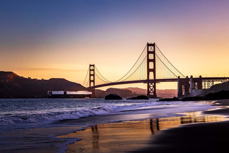 The Golden Gate Bridge from Baker Beach