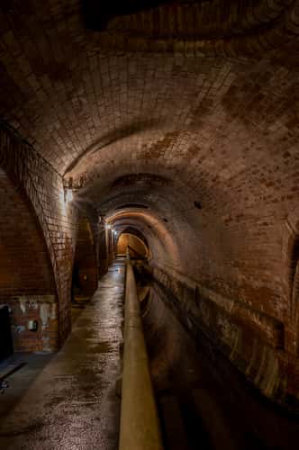 The old wastewater treatment plant
