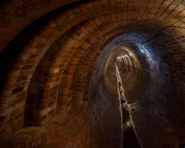 The old wastewater treatment plant