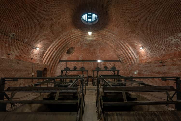 The old wastewater treatment plant