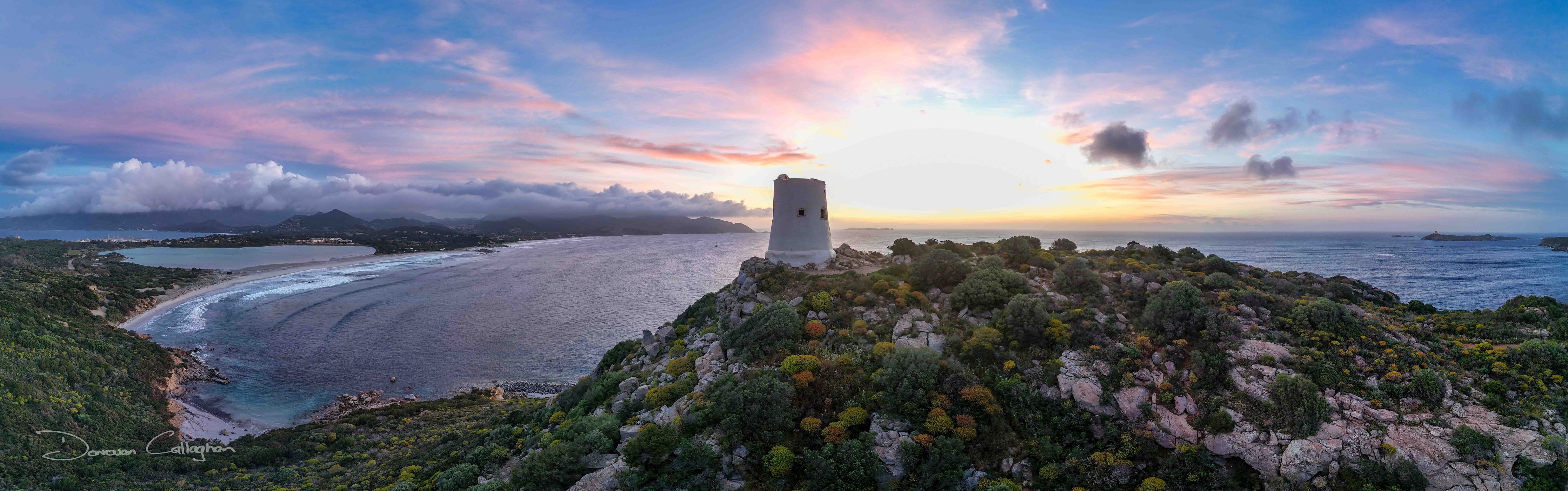 Tower Torre di Porto Giunco, Sardinia, Italy