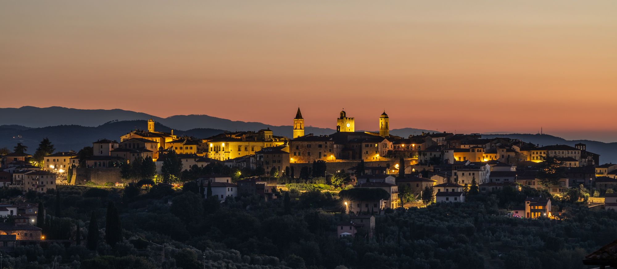 Monte San Savino Town Overlook, Italy