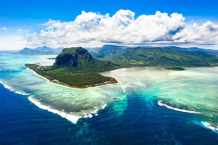 Underwater Waterfall, Mauritius