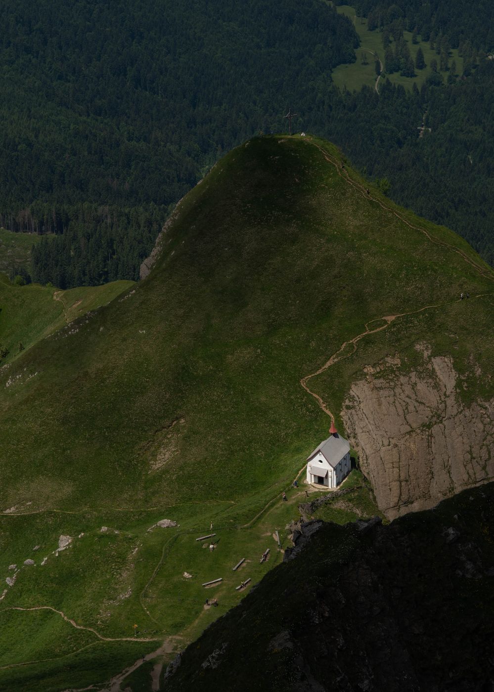 View of Klimsenkapelle from Chriesiloch, Switzerland