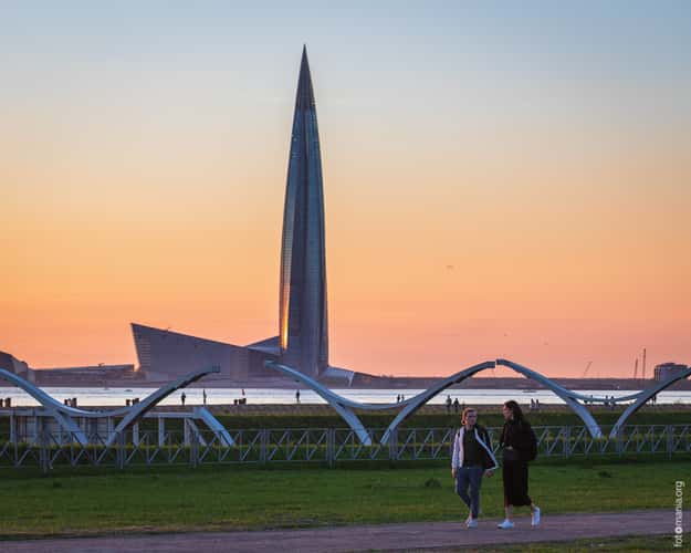 View to Gazprom tower