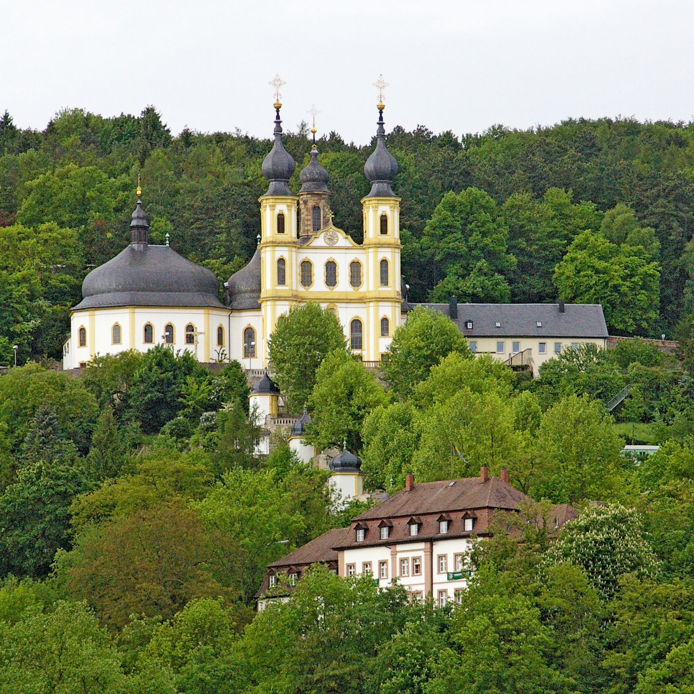 View to Käppele from Main River, Germany