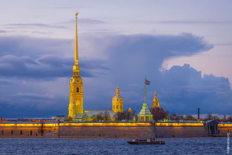 View to Peter and Paul Fortress, Saint-Petersburg