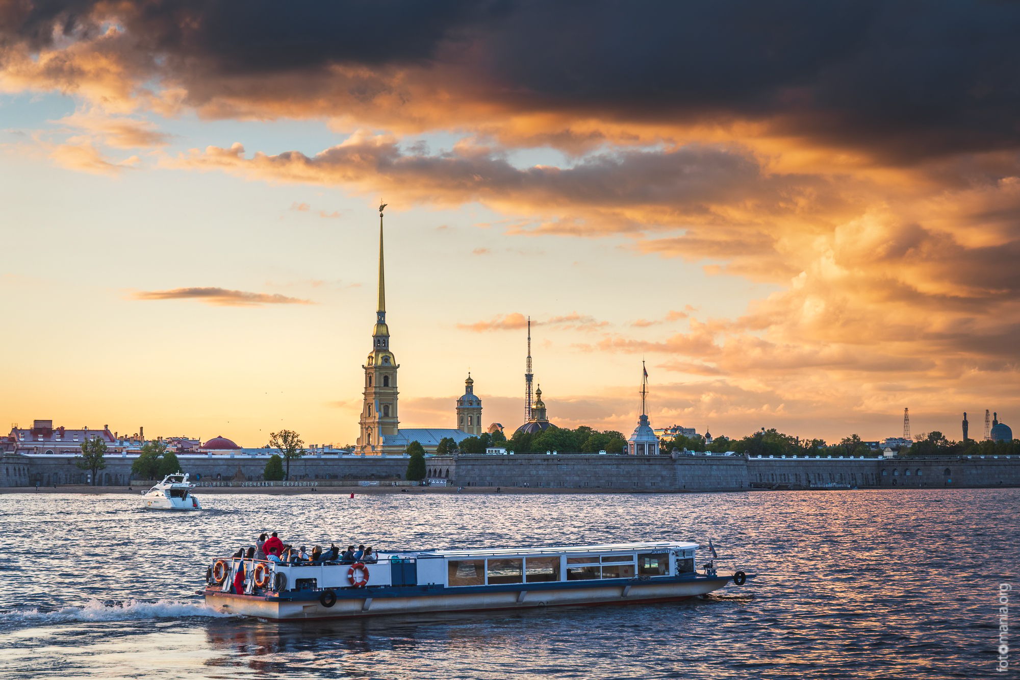 View to Peter and Paul Fortress, Saint-Petersburg, Russian Federation