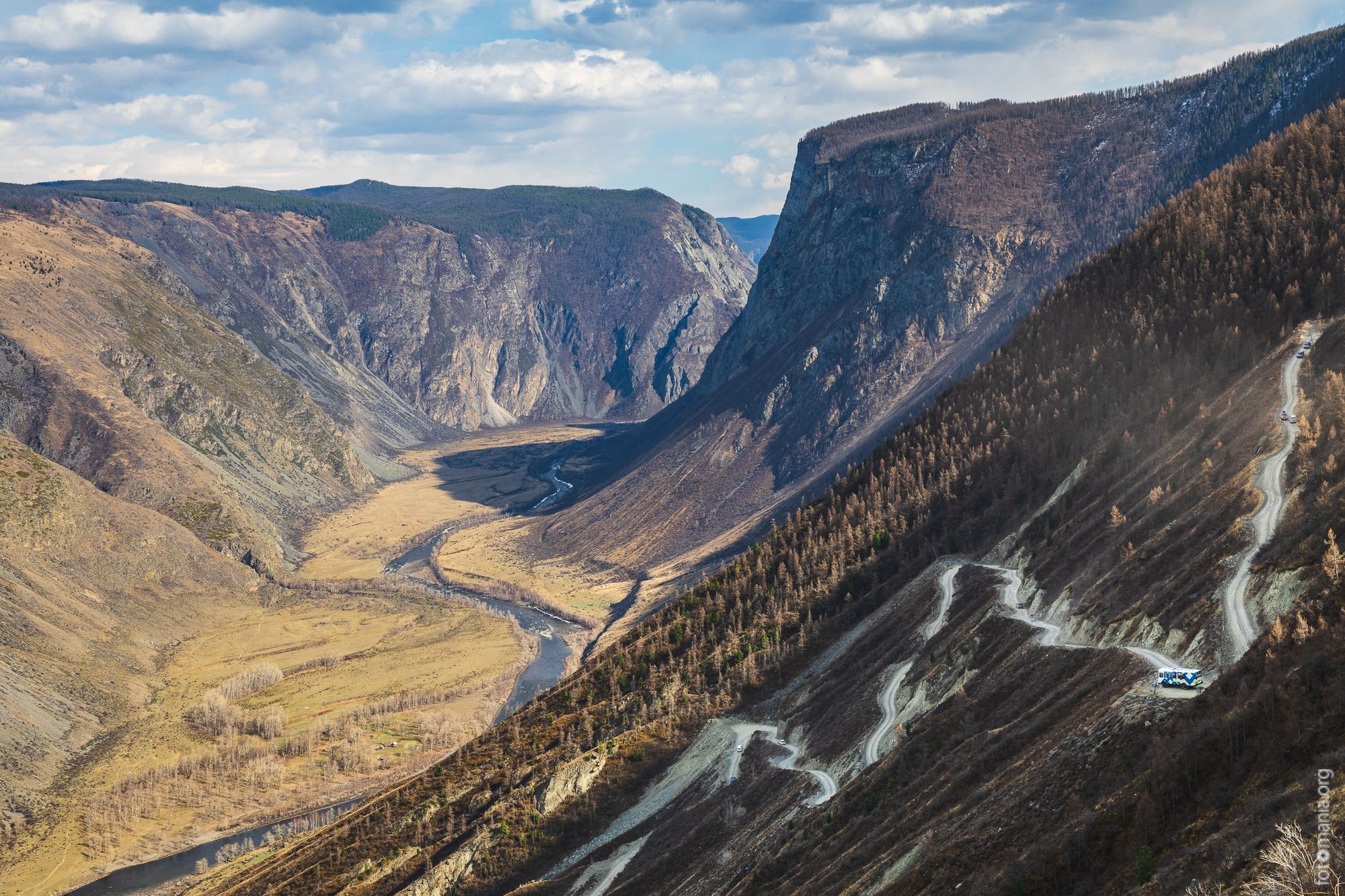 View to The Katu-Yaryk pass, Russian Federation