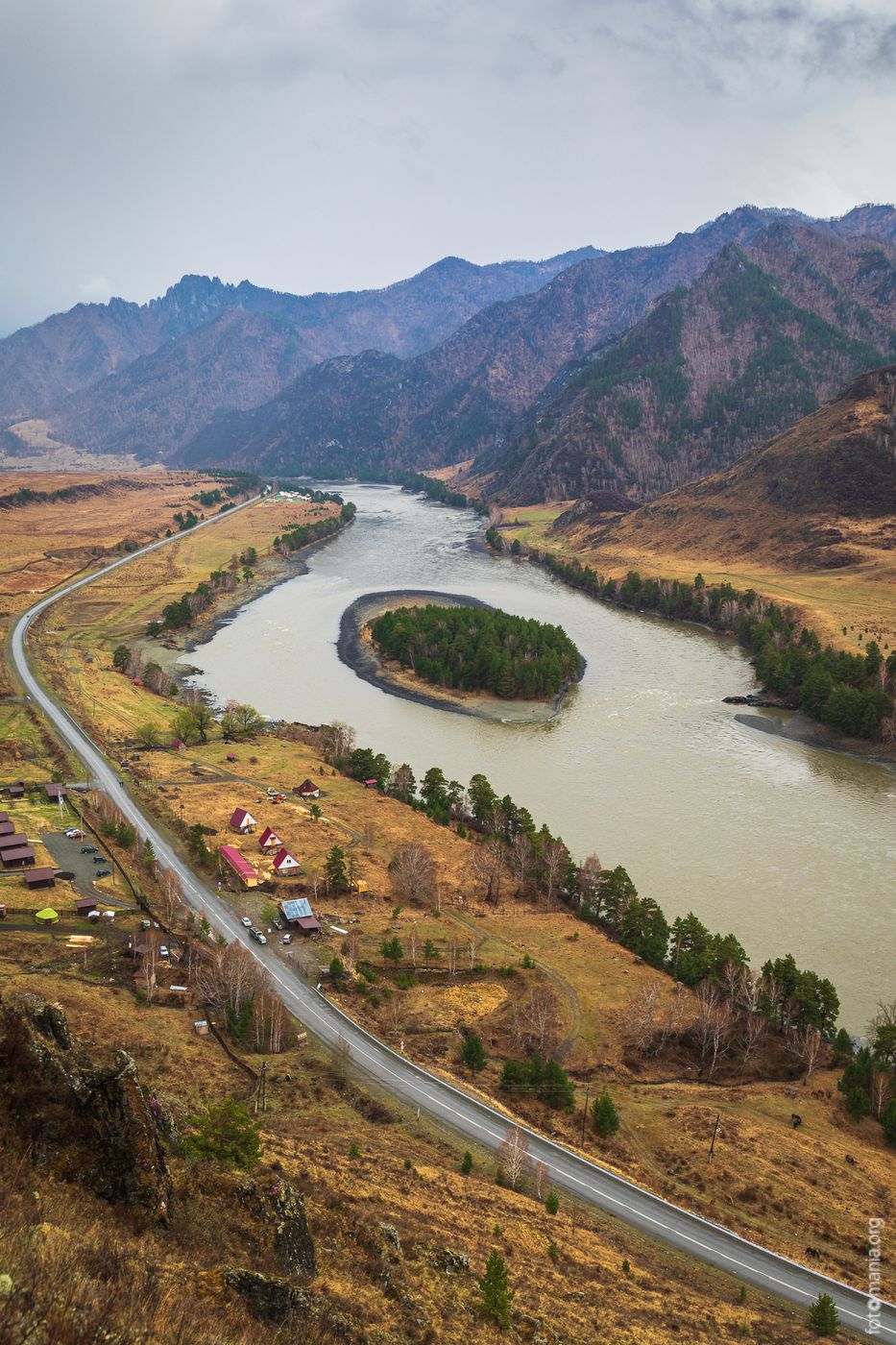 Viewpoint to Katun river, Russian Federation