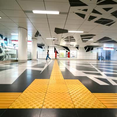 Wehrhahnlinie - U-Bahn-Station Pempelforter Straße, Düsseldorf, Germany