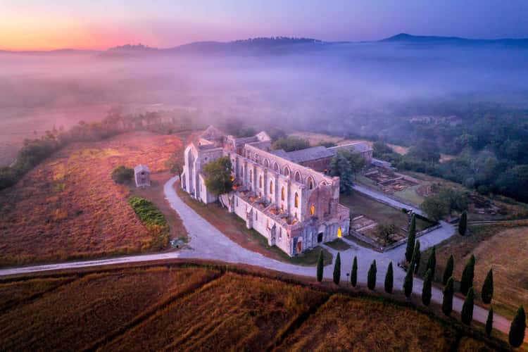 Abbazia di San Galgano Aerial