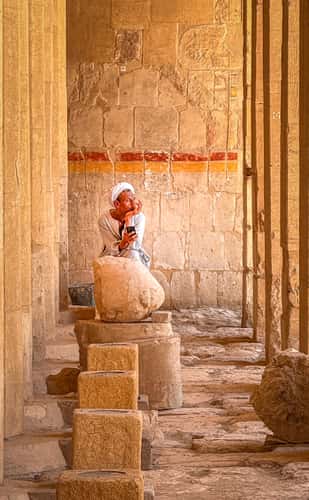 At the Hatshepsut temple