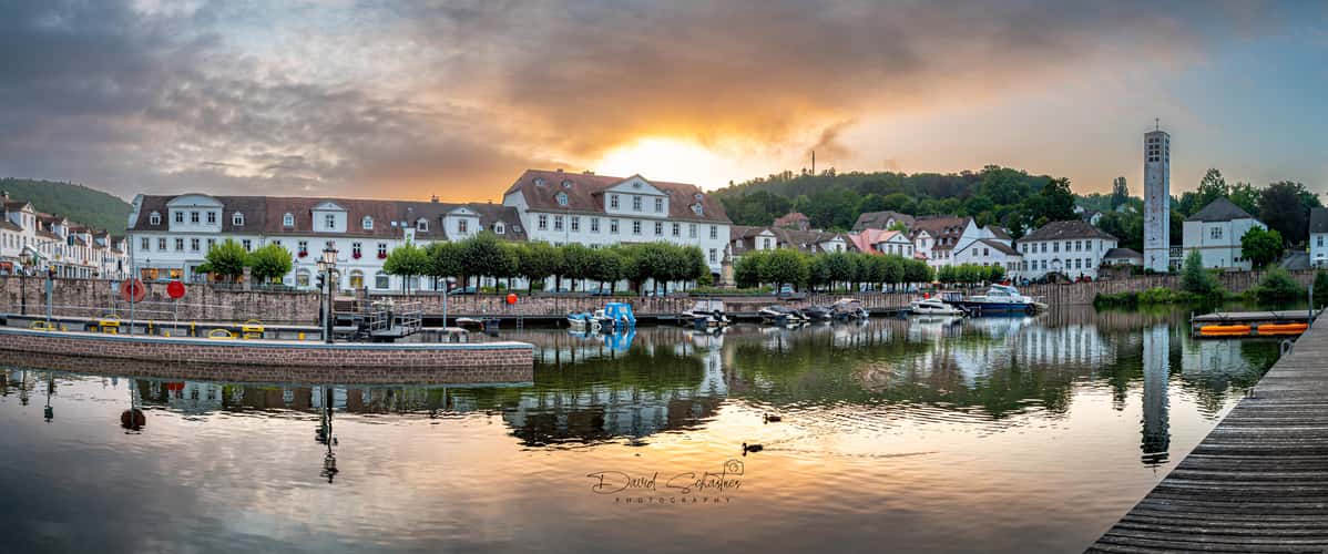 Baroque harbor Bad Karlshafen, west side
