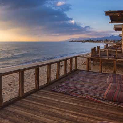 Beach houses, Nuweiba, Egypt