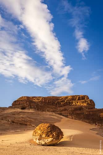 Boulder in Sinai desert