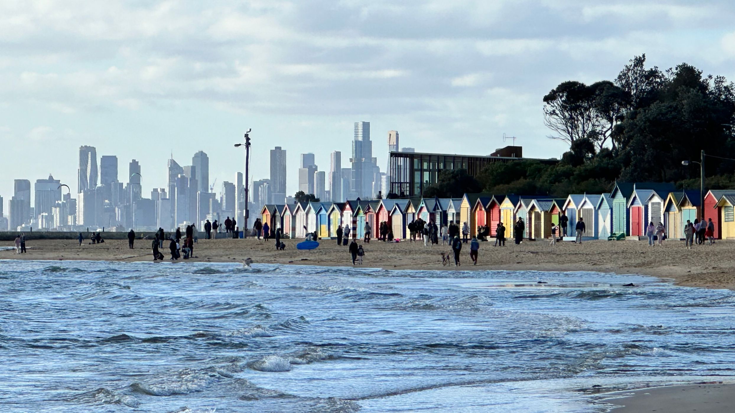 Brighton bathing boxes and Melbourne, Australia