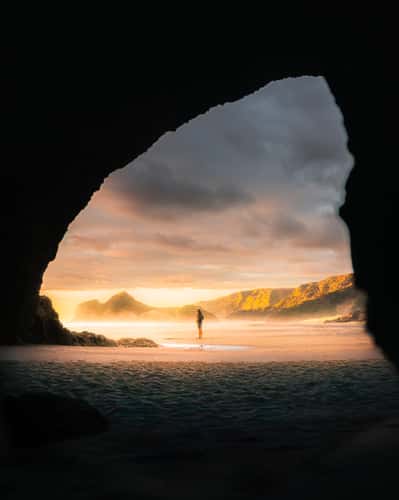 Cave at Bethells Beach