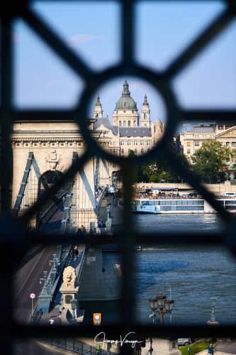Chain Bridge from Sándor Palace, Budapest
