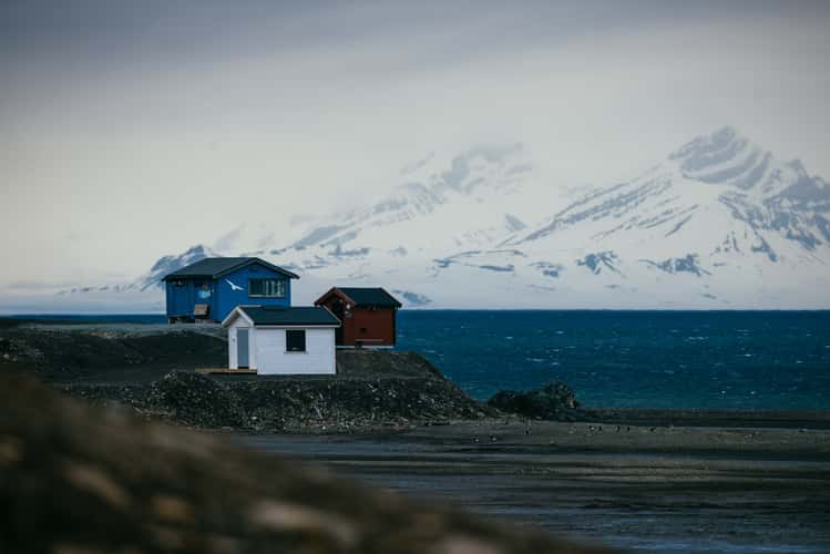 Colorful houses in Longyearbyen