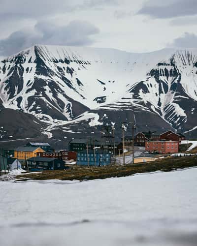 Colorful houses in Longyearbyen