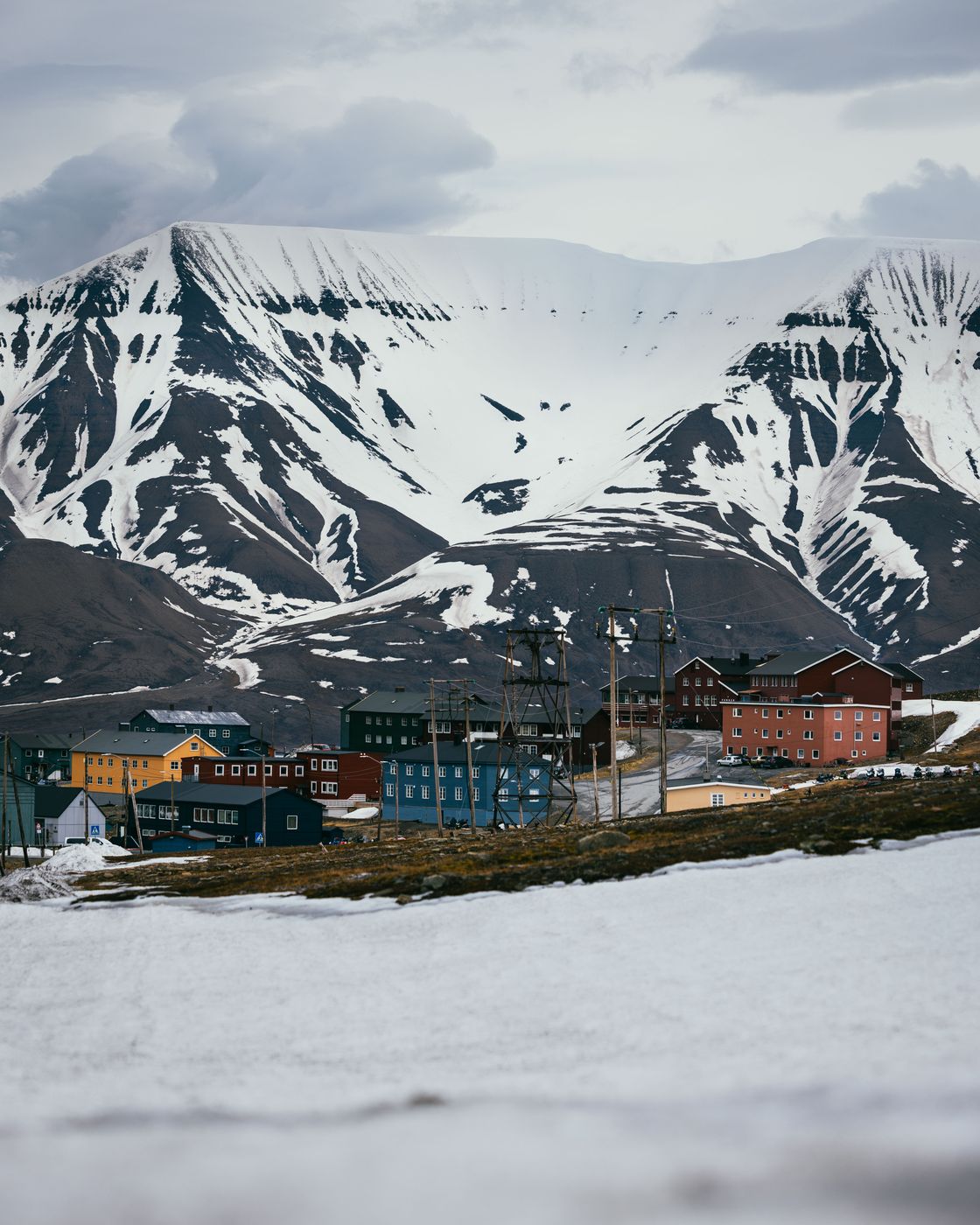 Colorful houses in Longyearbyen, Svalbard & Jan Mayen Islands
