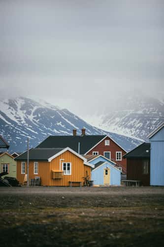 Colorful houses, Ny Alesund
