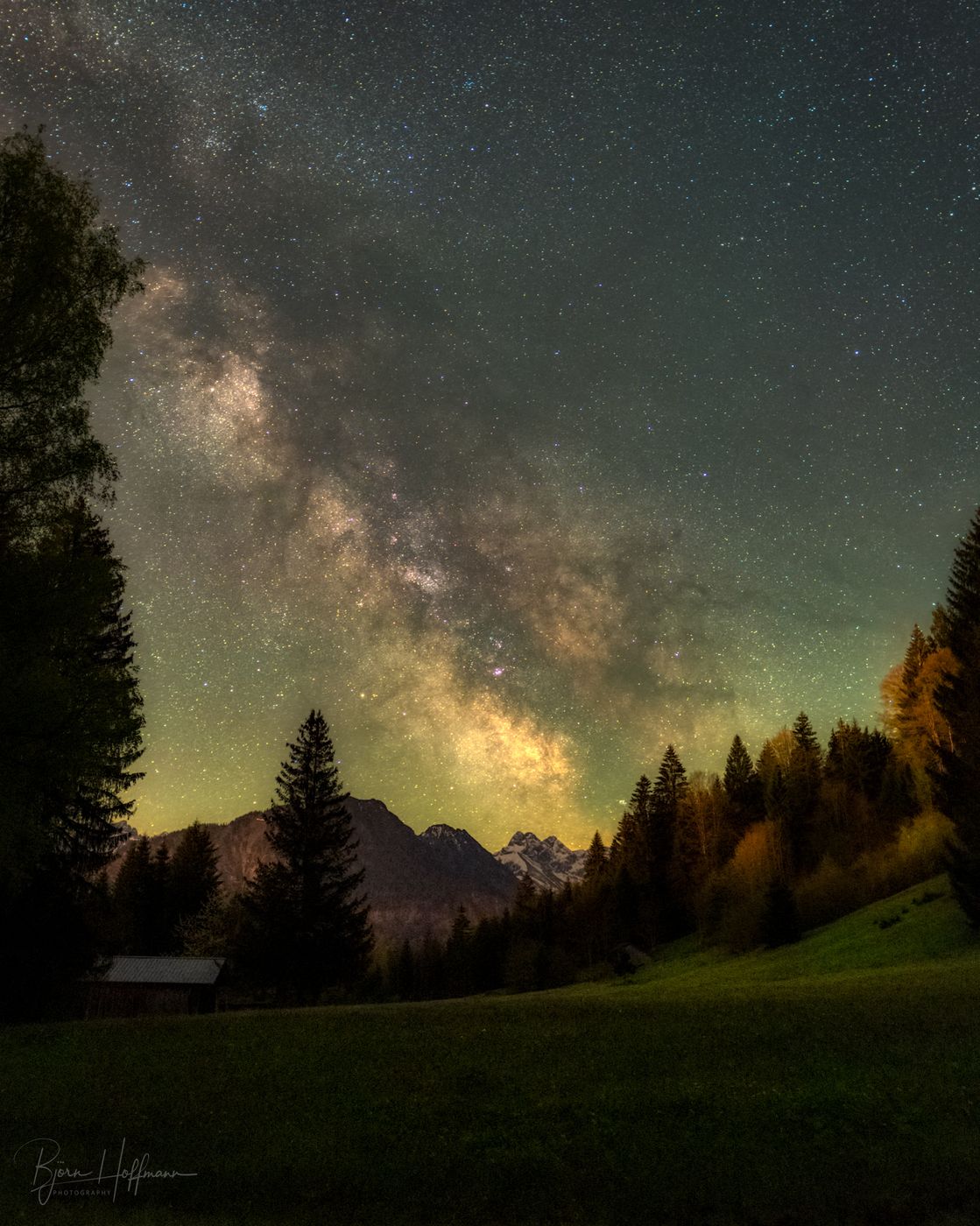 Forest Milky Way Spot near Oberstdorf, Germany