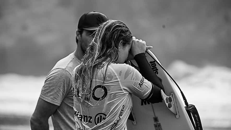 Frustrated surfer