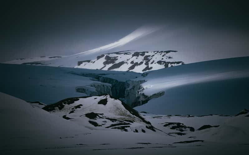 Glacier front at Hilopenstretet, Svalbard