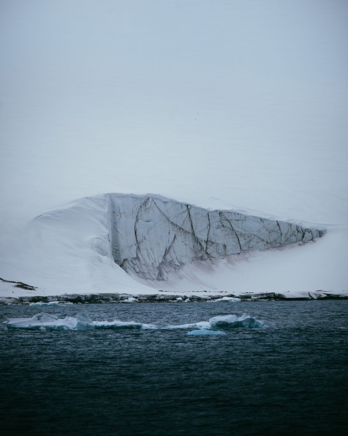 Glacier front at Hilopenstretet, Svalbard, Svalbard & Jan Mayen Islands