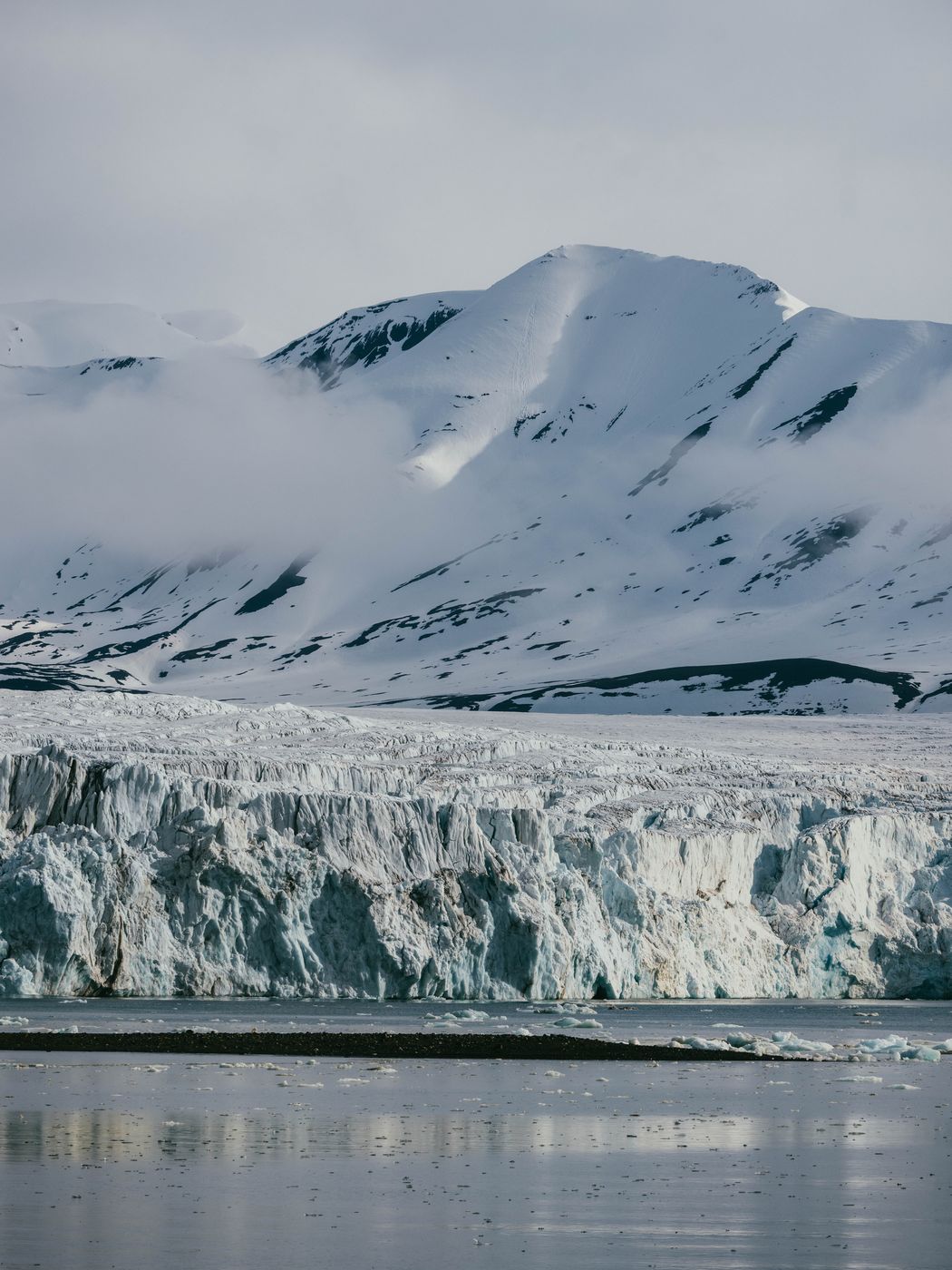 Glacier in St. Jonsfjorden, Oscar II Land, Svalbard & Jan Mayen Islands