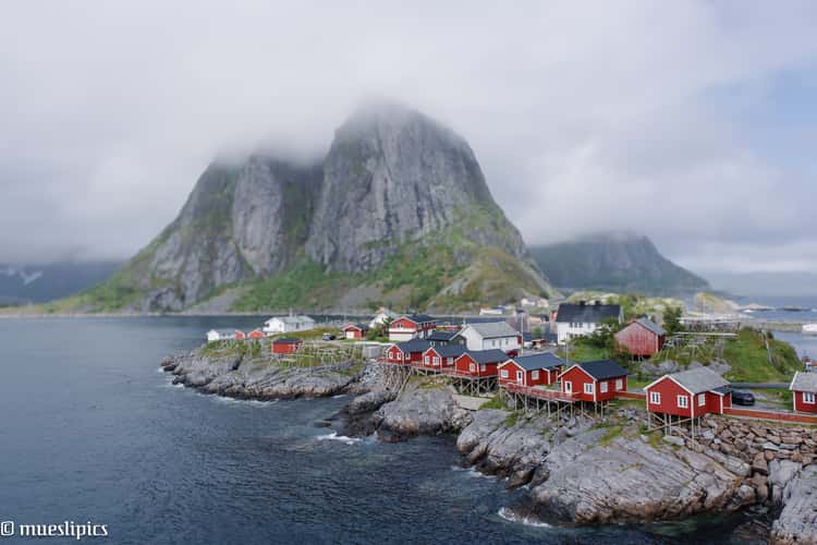 Hamnøy, classic view, Lofoten