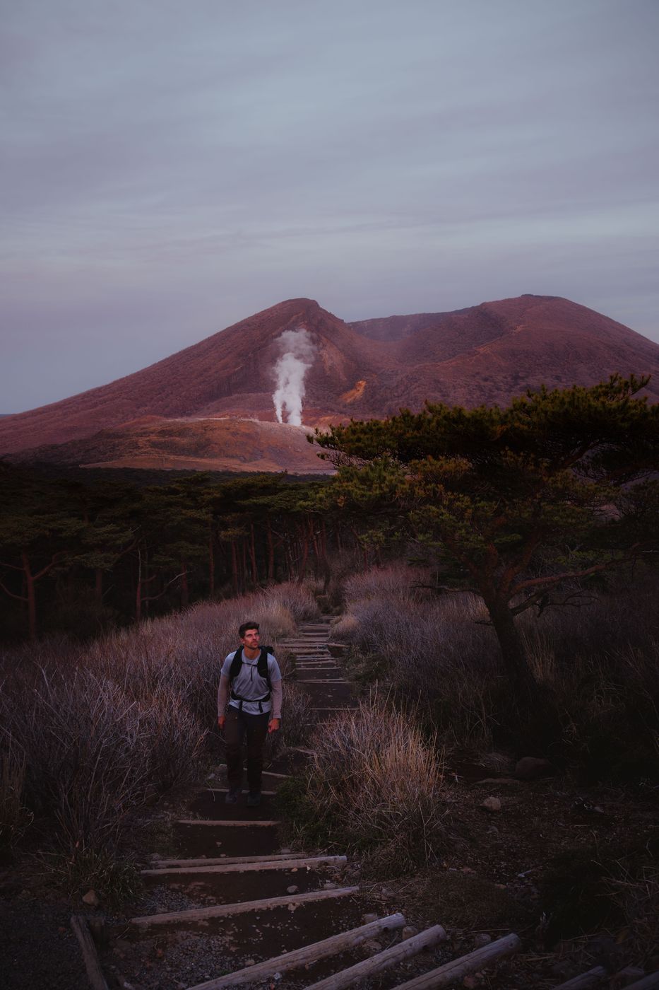Hike around the two lakes, Kirishima-Kinkowan National Park, Japan
