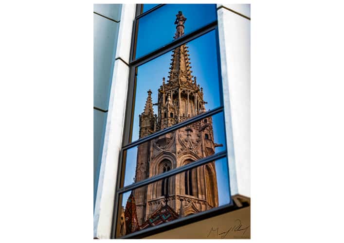 Hilton Hotel Reflection from next door cathedral