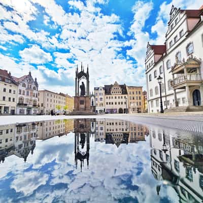 Historic old town of Lutherstadt Wittenberg, Germany