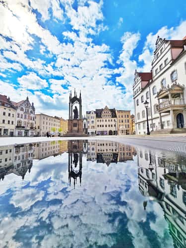 Historic old town of Lutherstadt Wittenberg