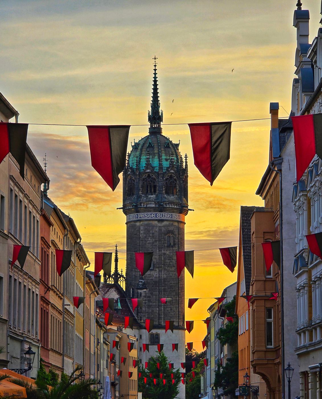 Historic old town of Lutherstadt Wittenberg, Germany