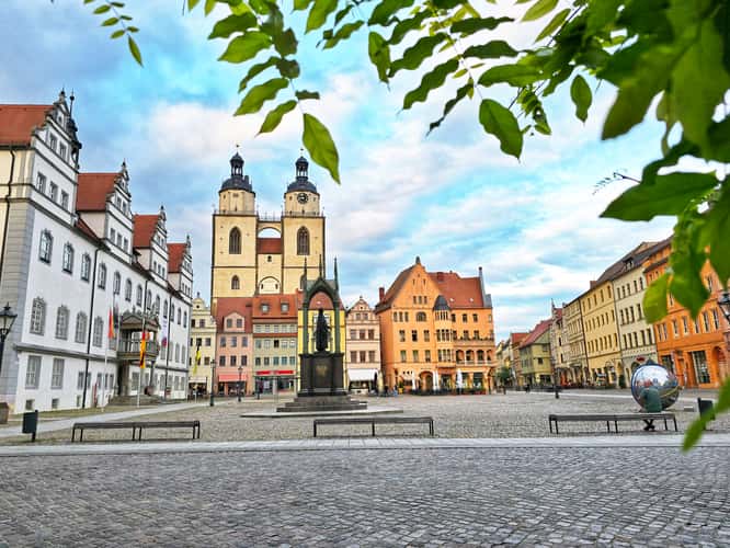 Historic old town of Lutherstadt Wittenberg