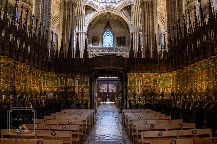 Inside Barcelona Cathedral