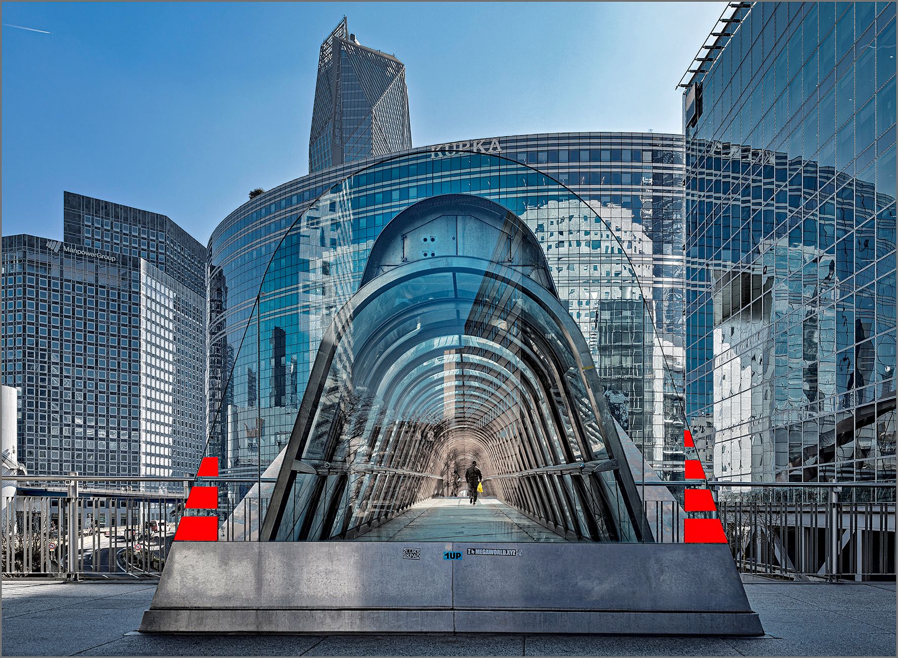 Japan Bridge - Pont d'art, Nanterre, Paris, France