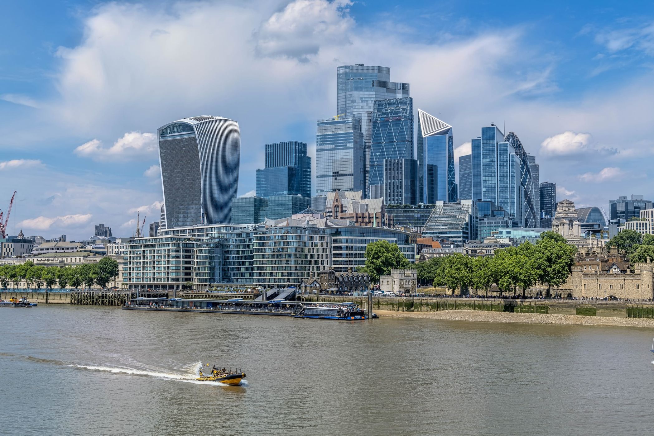 London Skyline from Tower Bridge Exhibition, United Kingdom