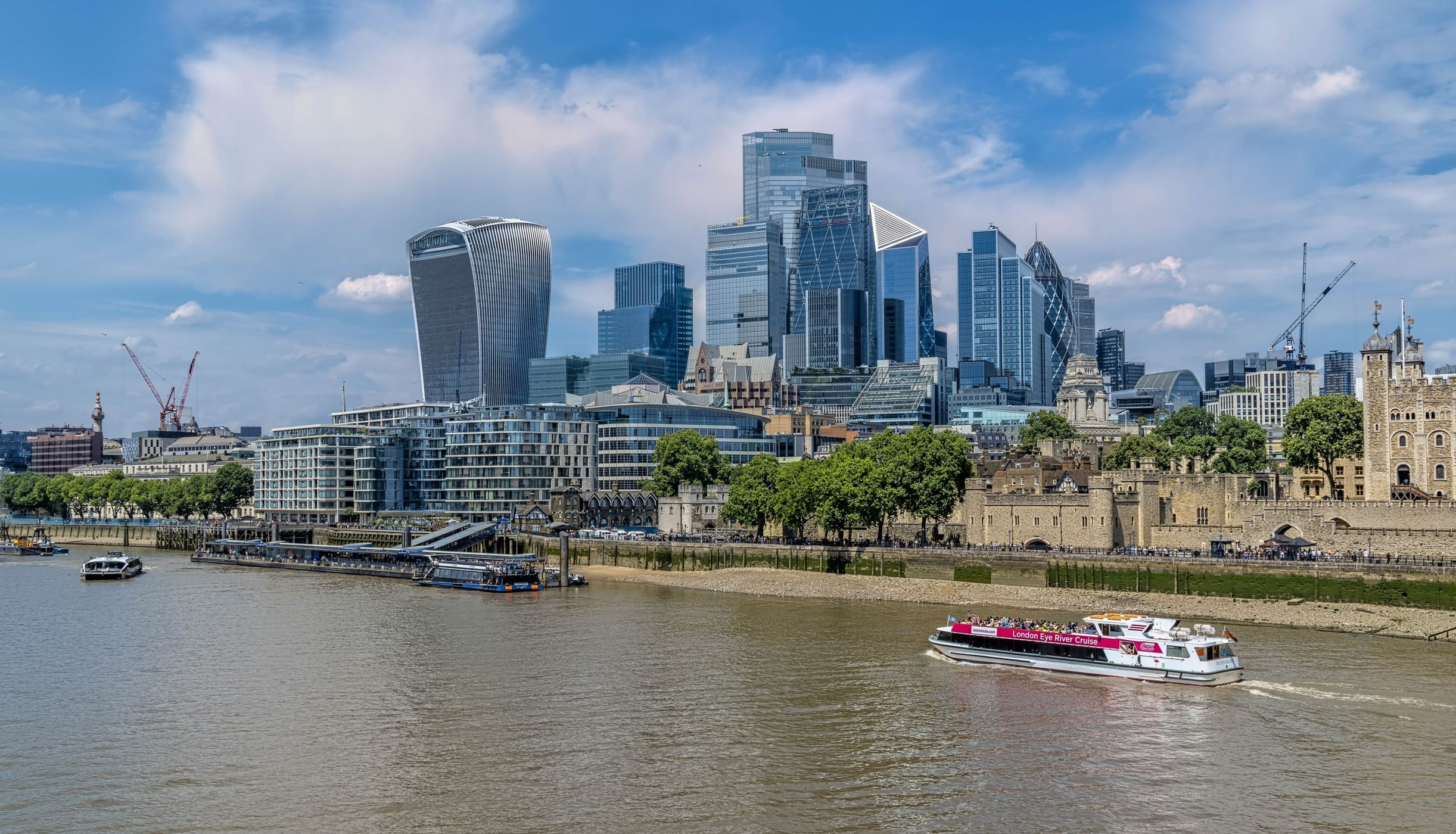 London Skyline from Tower Bridge Exhibition, United Kingdom