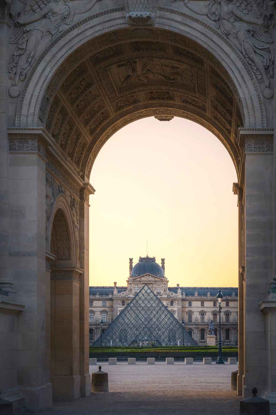 Louvre Pyramid and Museum, France