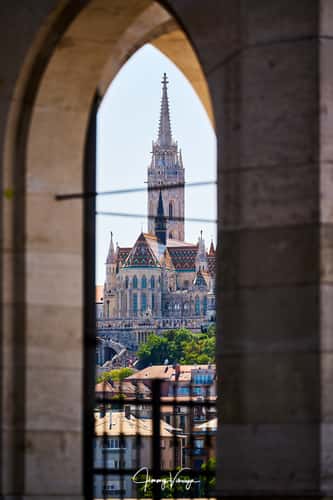 Matthias Church and Fisherman's Bastion from Pest