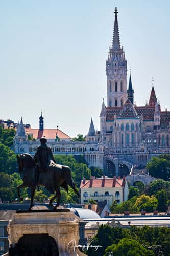 Matthias Church and Fisherman's Bastion from Pest