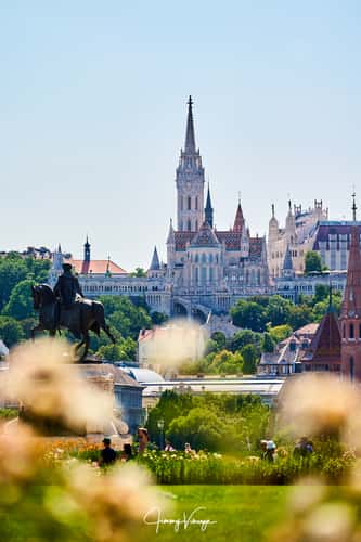 Matthias Church and Fisherman's Bastion from Pest